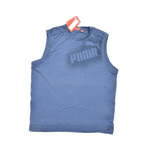 Puma Men's Best SL Tee Indigo Blue Tank Top Size XL NWT 806133 01 Cotton